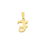 Nautical Flag Pendant in 18 kt Yellow Gold and Enamel Letter A