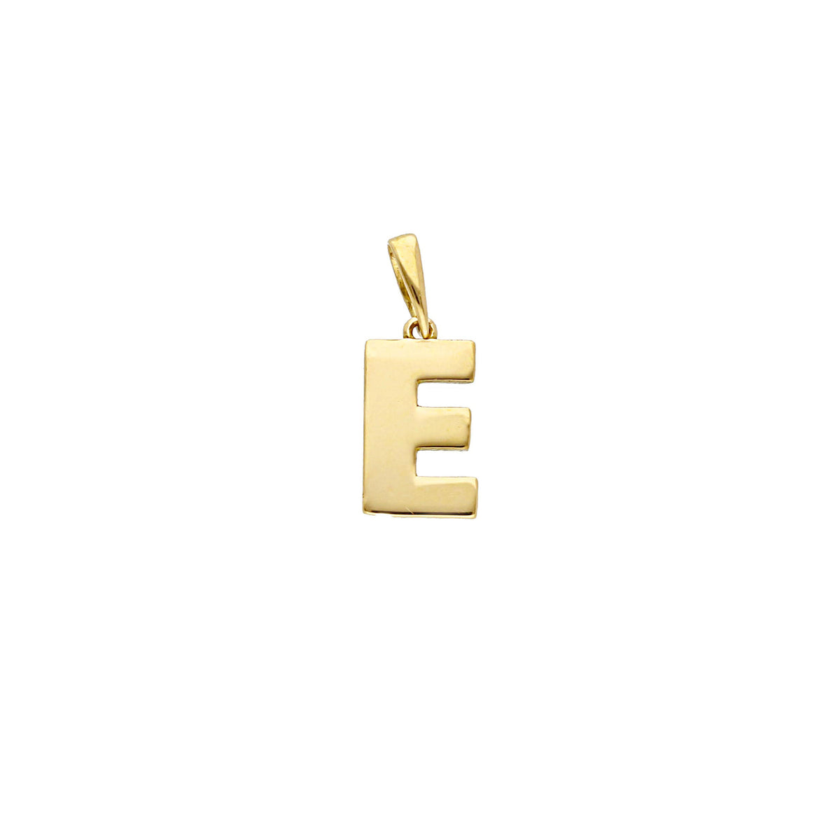 Nautical Flag Pendant in 18 kt Yellow Gold and Enamel Letter A