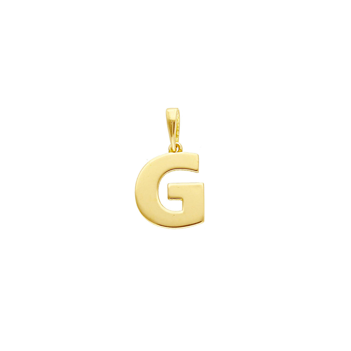 Nautical Flag Pendant in 18 kt Yellow Gold and Enamel Letter A