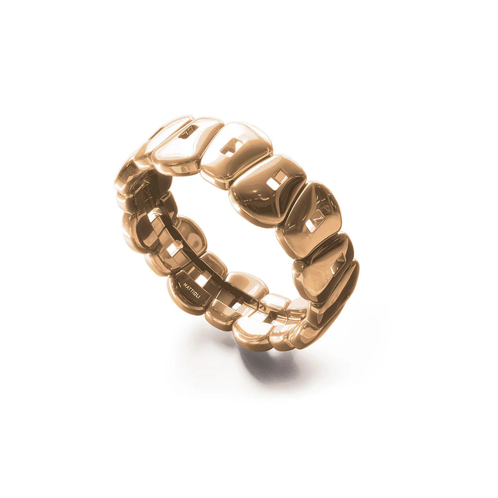 Mattioli Bracciale Puzzle Ceramica Oro Rosa