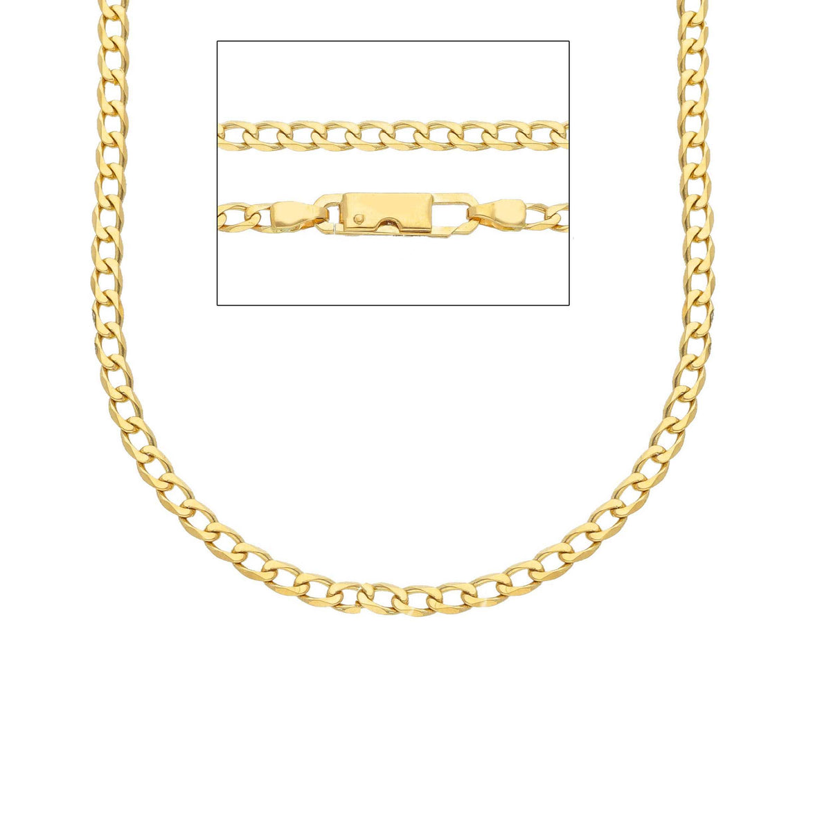 Catena Grumette Oro Giallo 18kt 50 cm Sezione MM 2,80