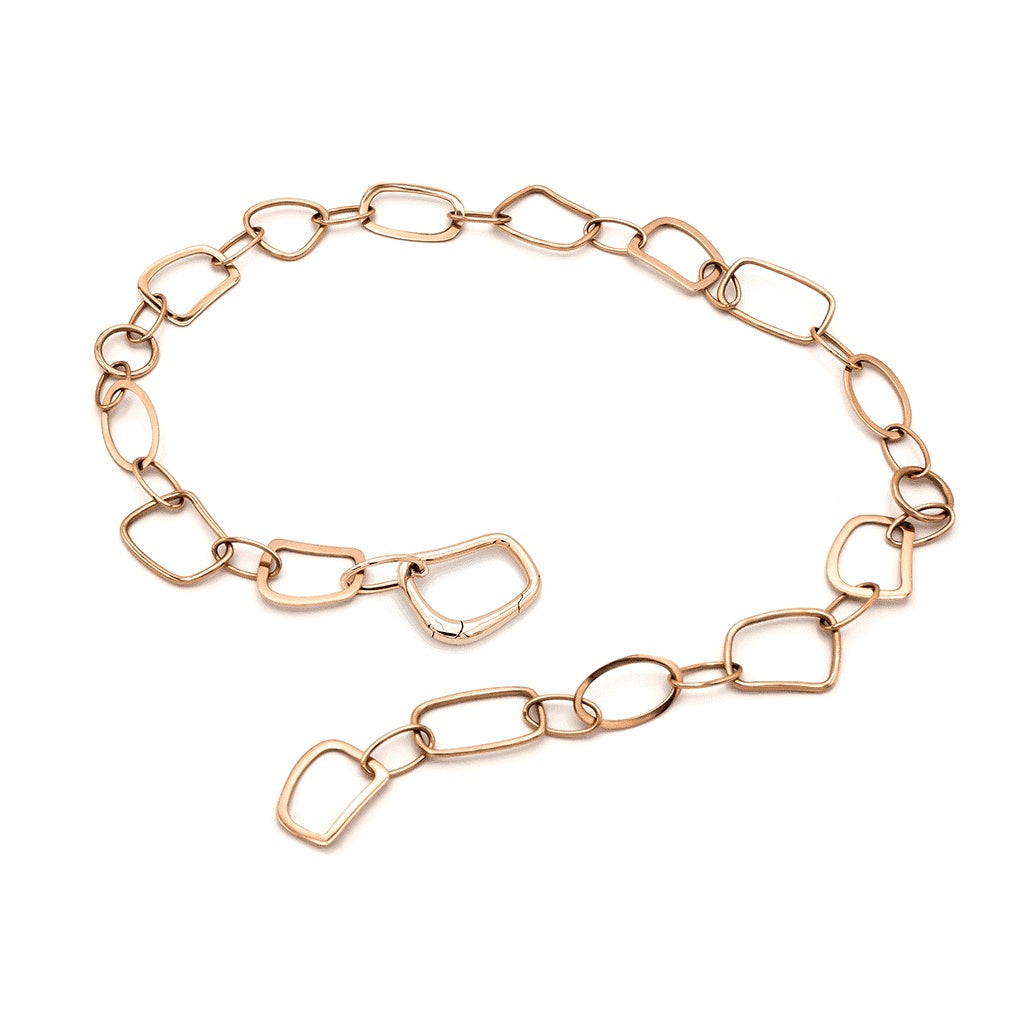 Mattioli Collana Puzzle Solo Oro Rosa