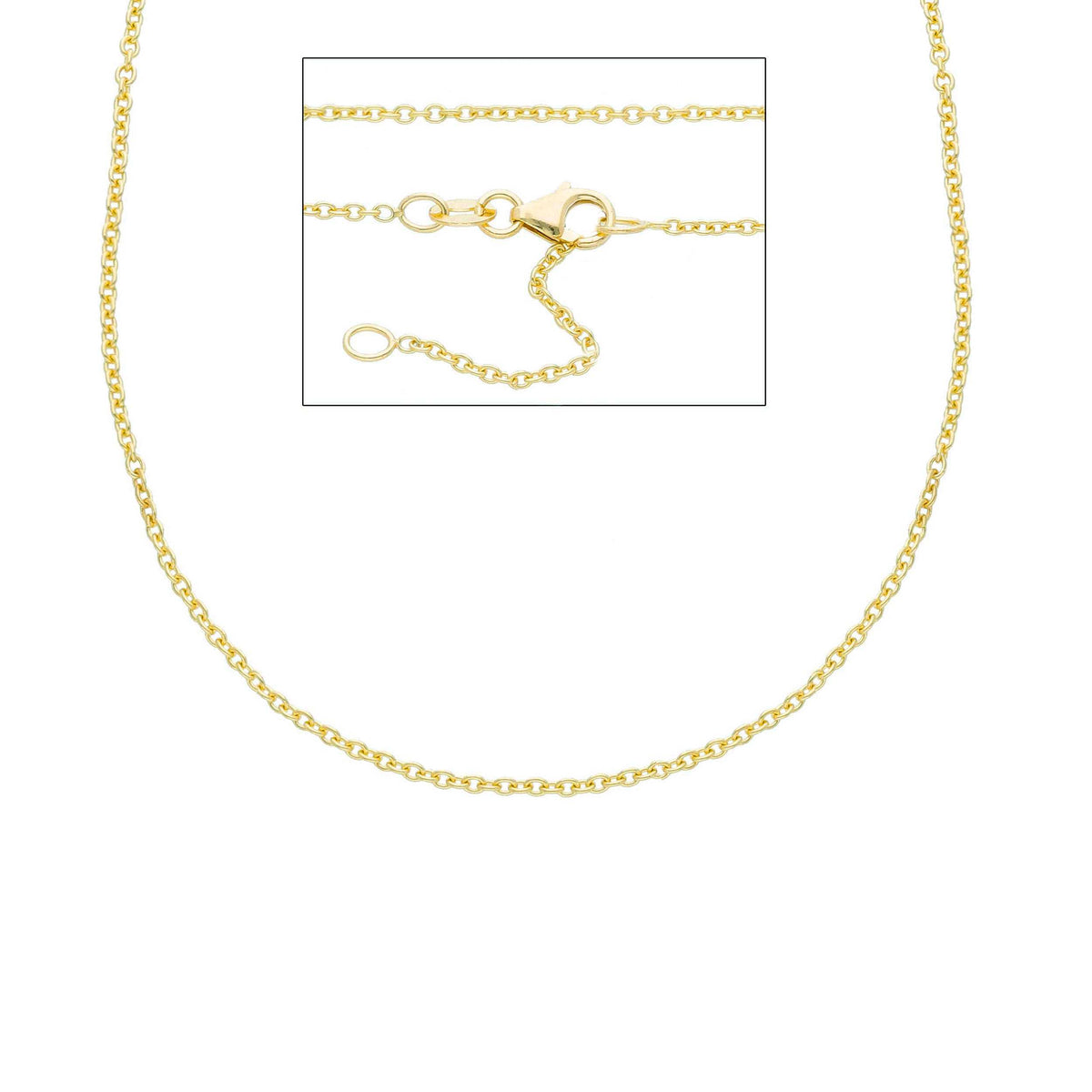 Catena Rolò Oro Giallo 18kt Sezione MM 1,30