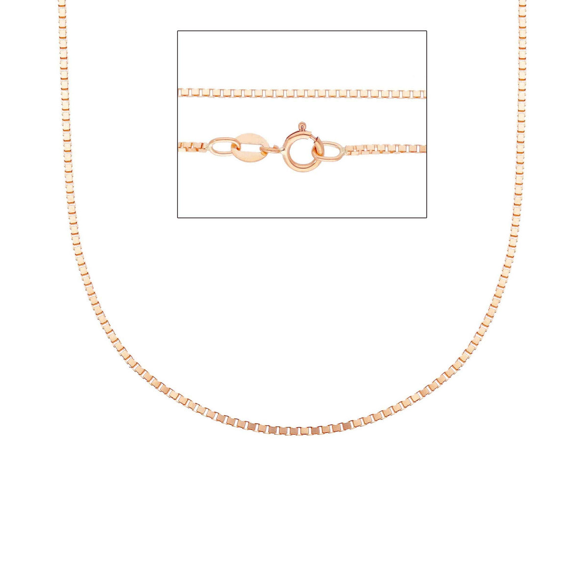Venetian Chain in 18kt Yellow Gold 50 cm Section 1.00 MM