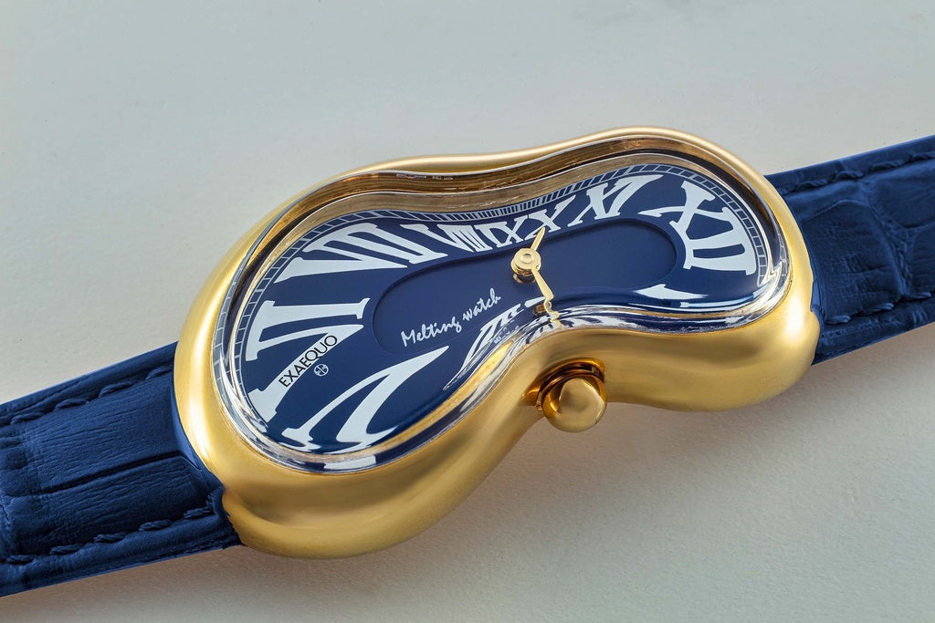 Exaequo Orologio Melting Gold Blue EX0002.0004