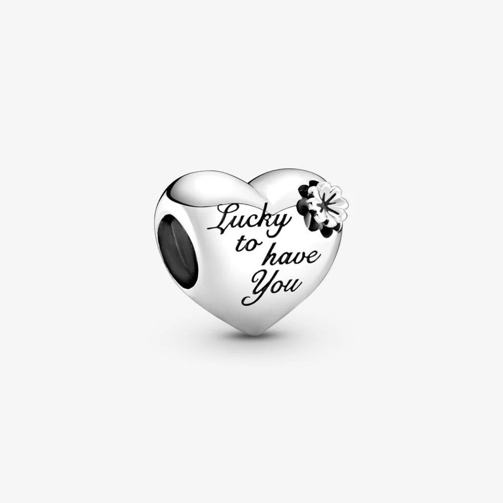 Pandora Charm Cuore e Quadrifoglio 799364C00