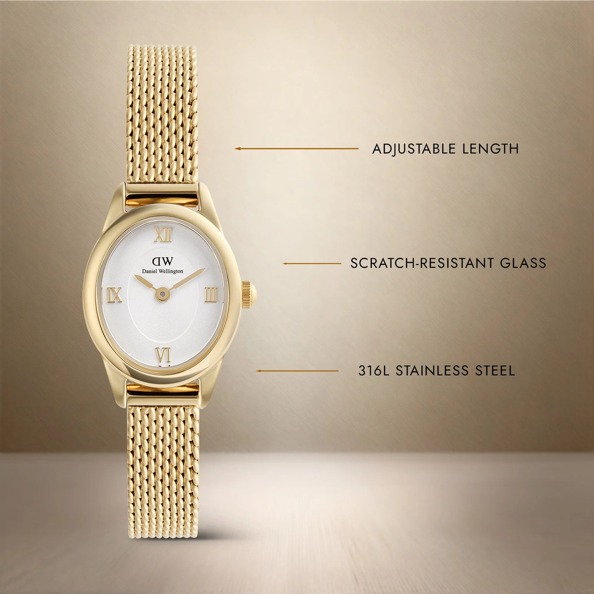 Daniel Wellington Petite St Mawes 28 Rose Gold White