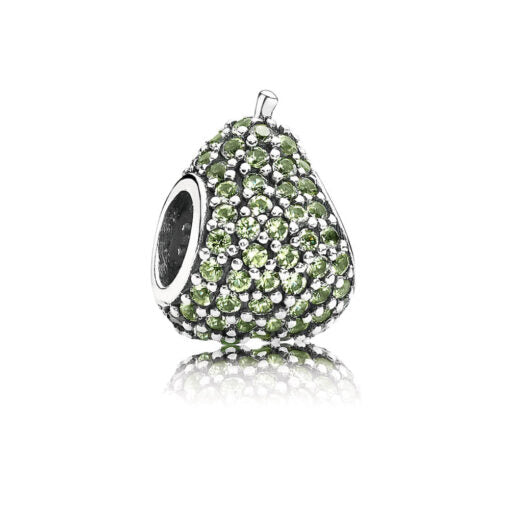 Pandora Charm Pera Verde in Pavé 791486NLG