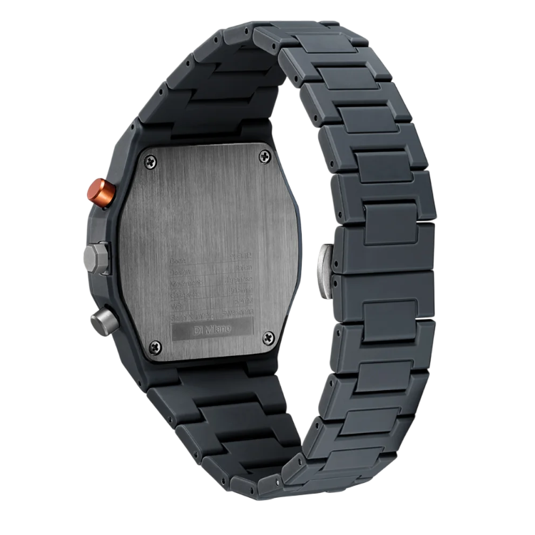D1 Milano Polychrono 40.5 MM Charcoal Black D1-PHBJ07