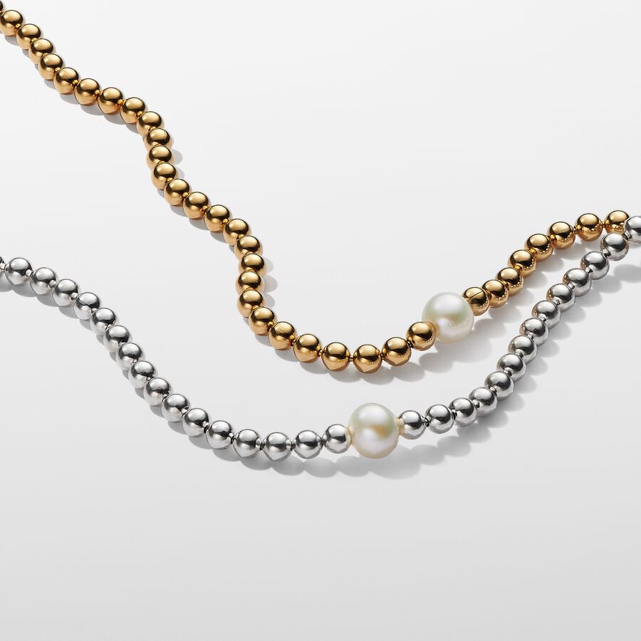 Pandora Collana con Perla d’Acqua Dolce Coltivata e Sfere 393176C01