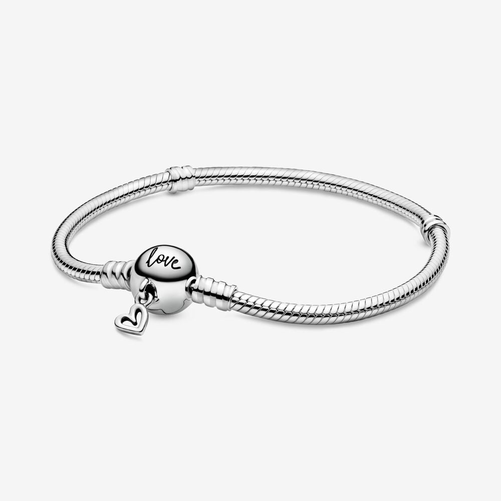 Pandora Bracciale Snake Con Fermaglio A Cuore 598698C00