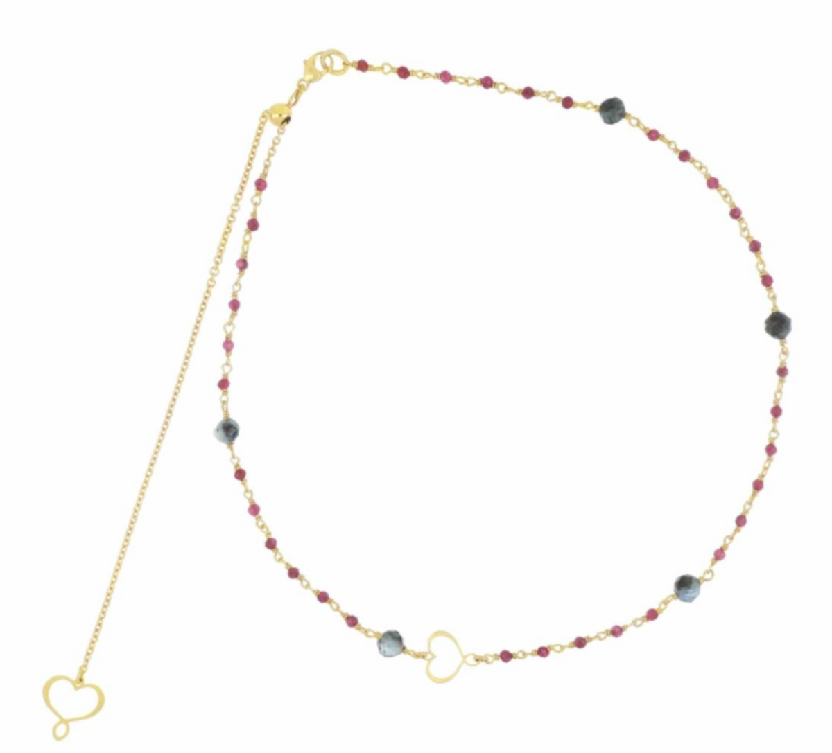 Maman et Sophie Girocollo Rosario Rubino e Acquamarina RCMES1MSRB