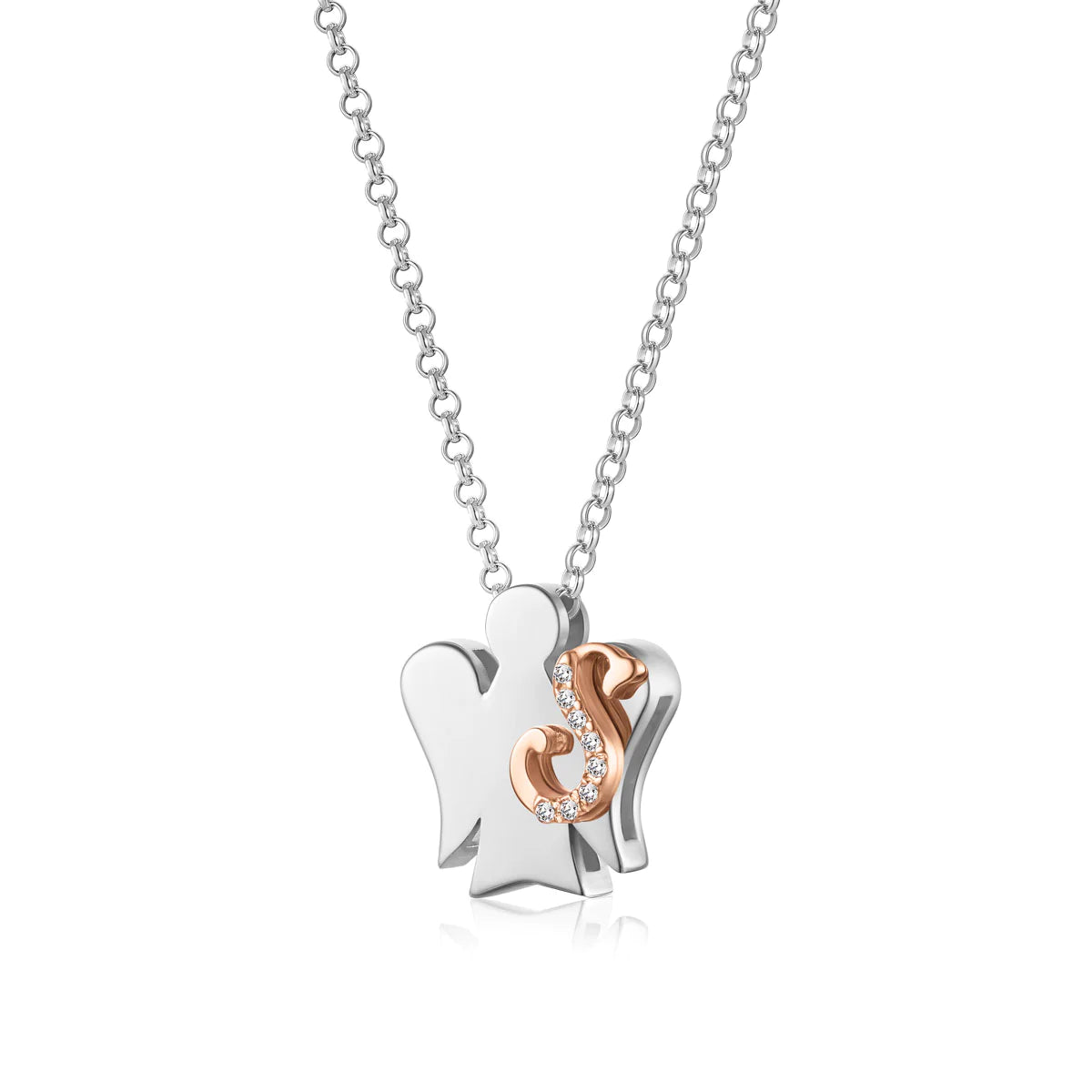 Roberto Giannotti Angel Necklace with Letter