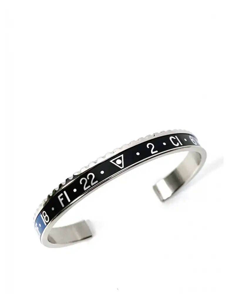 Speedometer Official Classic Dual Time Black and Blue Bracelet