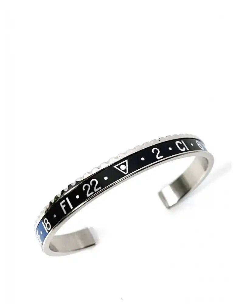  Speedometer Official Classic Dual Time Black and Blue Bracelet