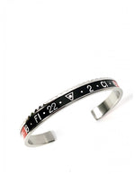  Speedometer Official Classic Dual Time Black and Red Bracelet