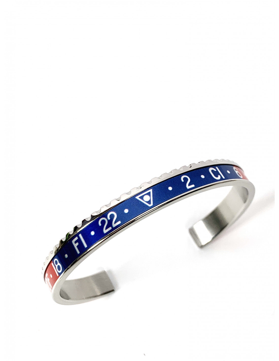 Speedometer Official Bracciale Classic Dual Time Rosso e Blu