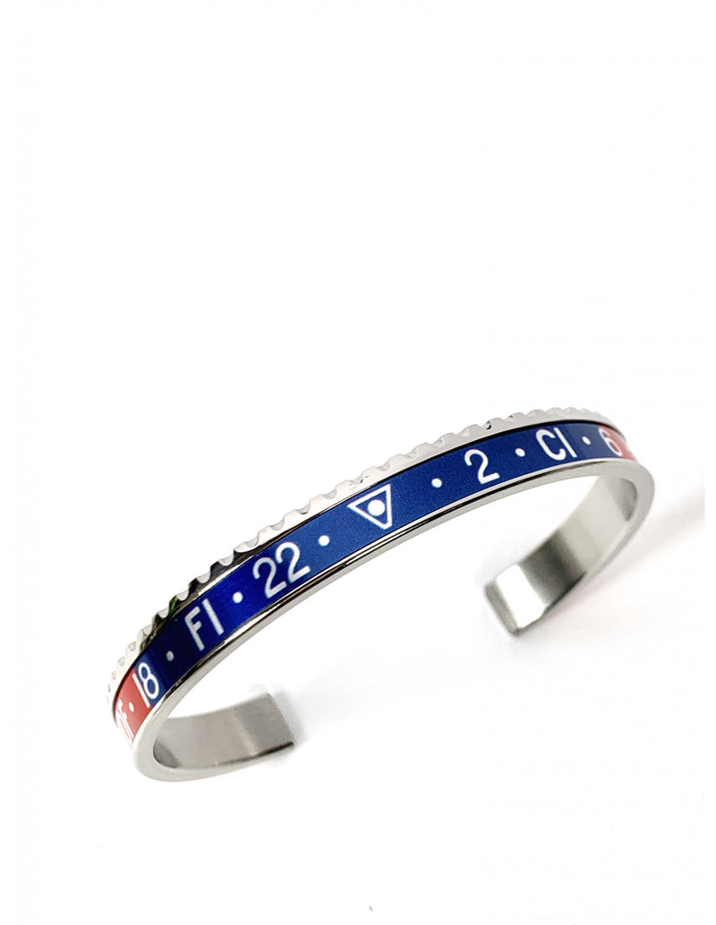  Speedometer Official Classic Dual Time Red and Blue Bracelet