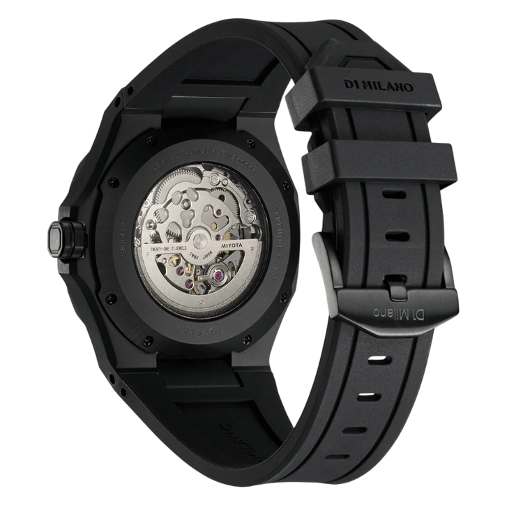 D1 Milano Skeleton Rubber Rose Gold D1-SKRJ12