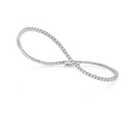  Poetry Saturn Tennis Bracelet in White Gold and Diamonds 0.77 ct