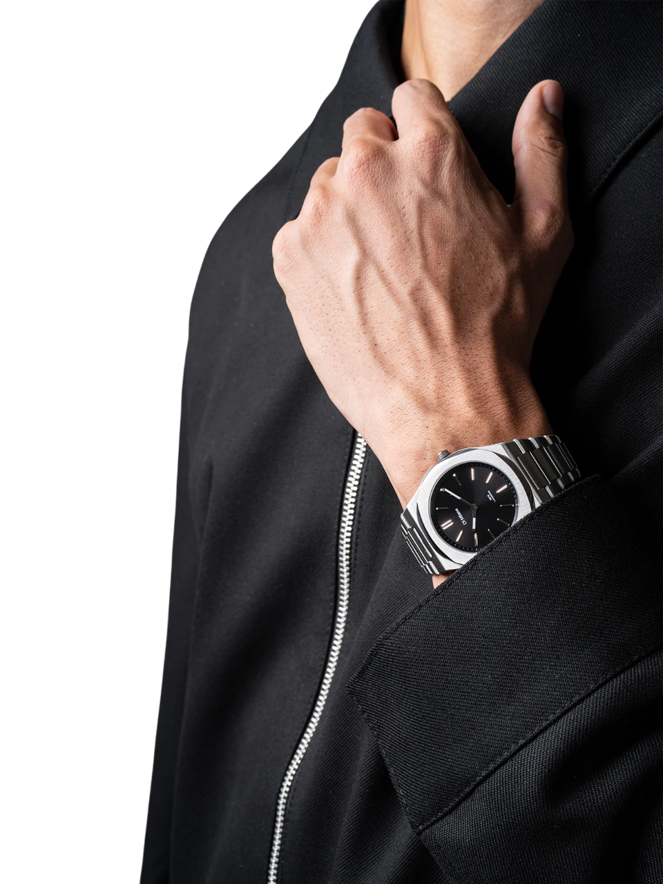 D1 Milano Skeleton Rubber Rose Gold D1-SKRJ12