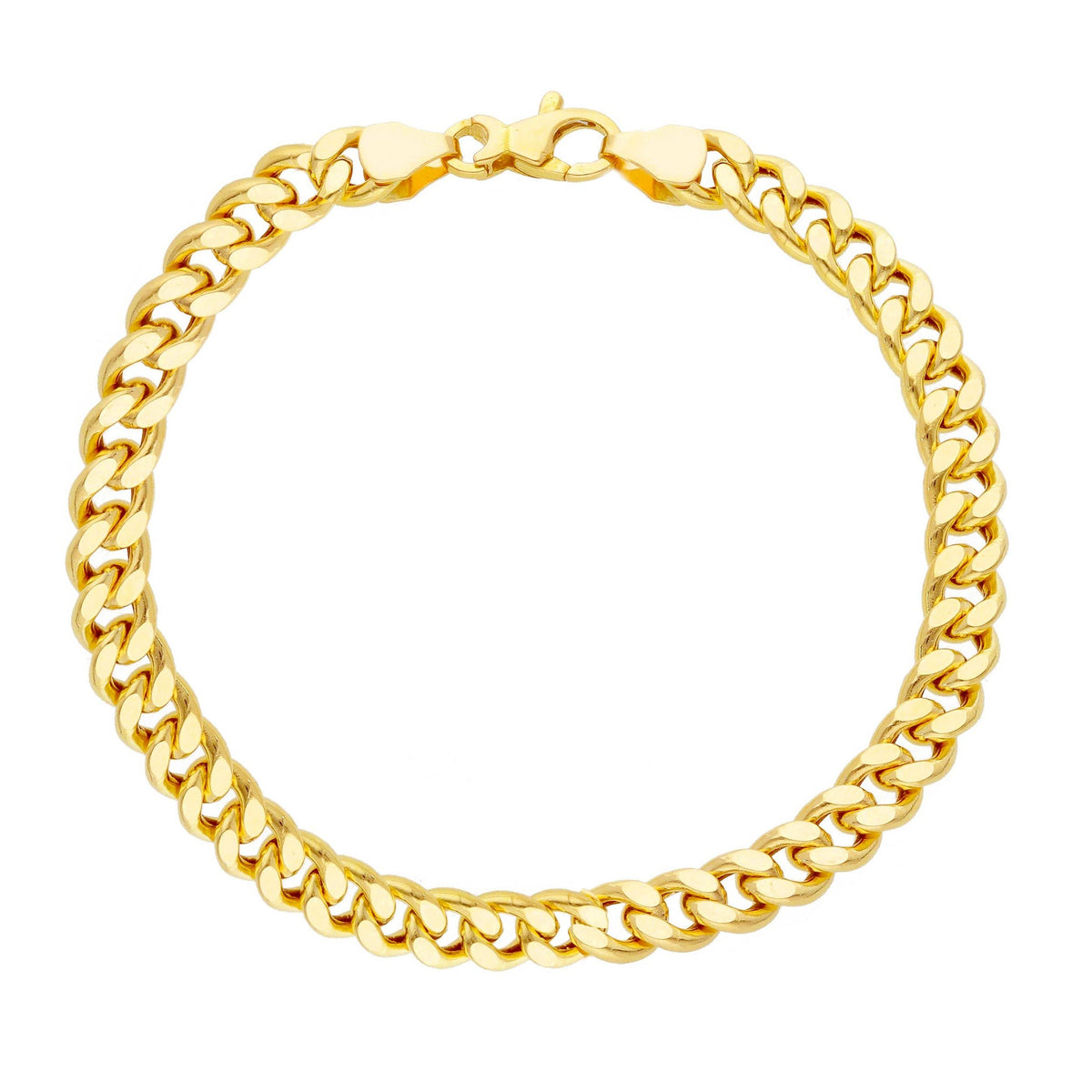Maiocchi Gold Bracciale Grumette in Oro Giallo 18kt Sezione 6,50 MM