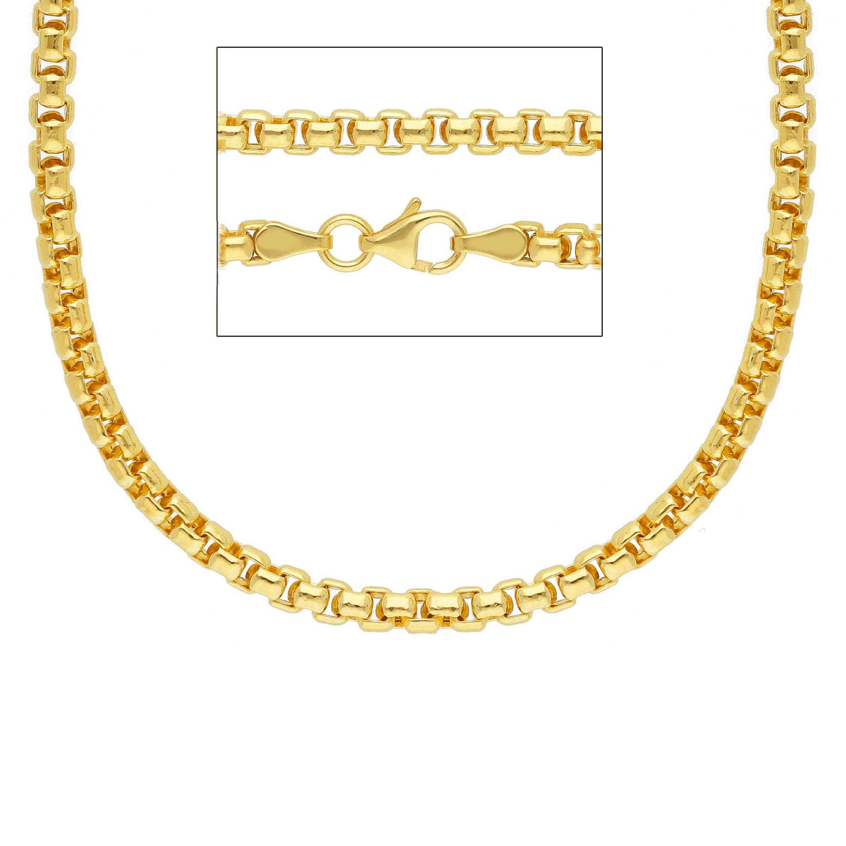 Catena Oro Giallo 18kt 60 cm Sezione MM 3,50