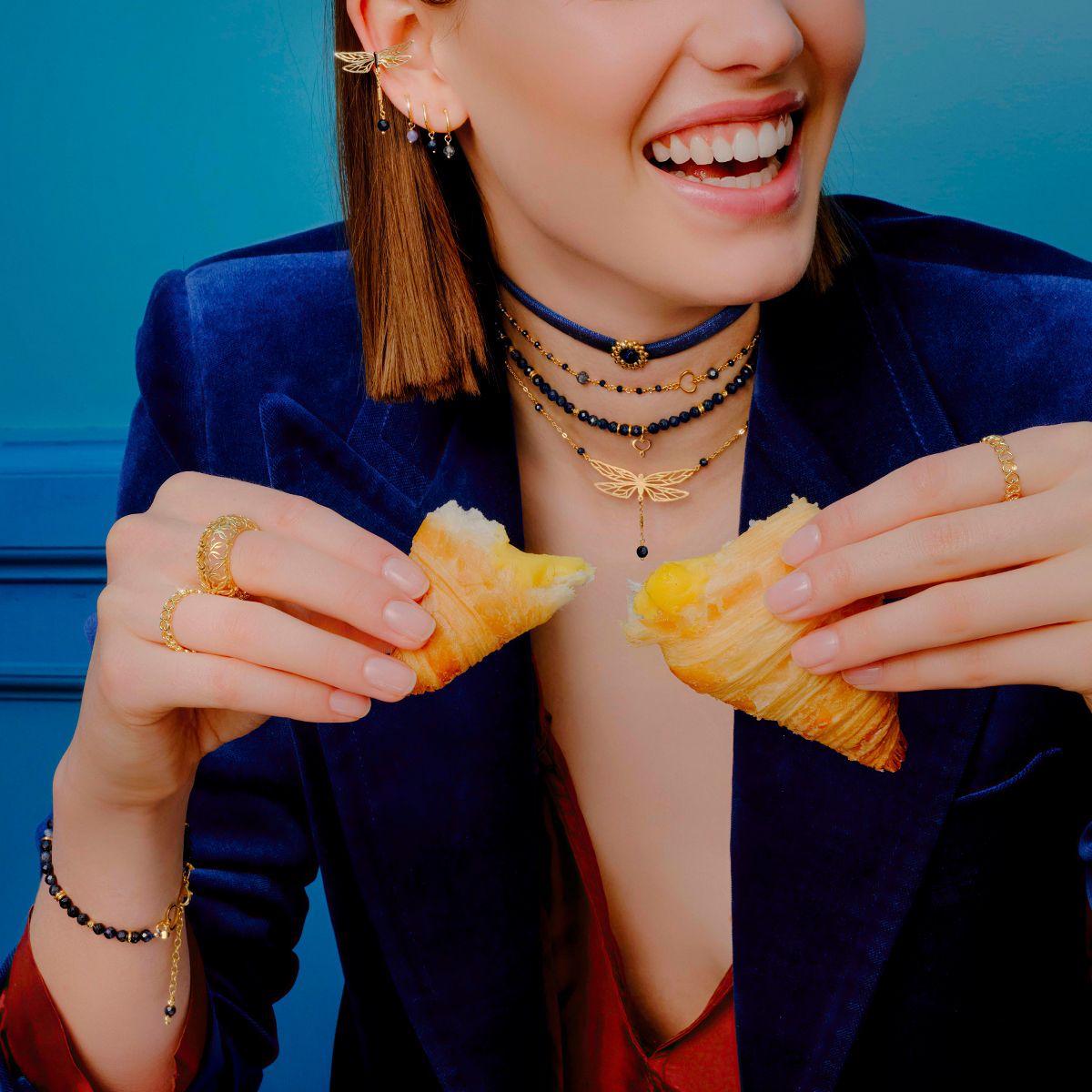 Maman et Sophie Bracciale Pietre di Zaffiro BRISF4ZA