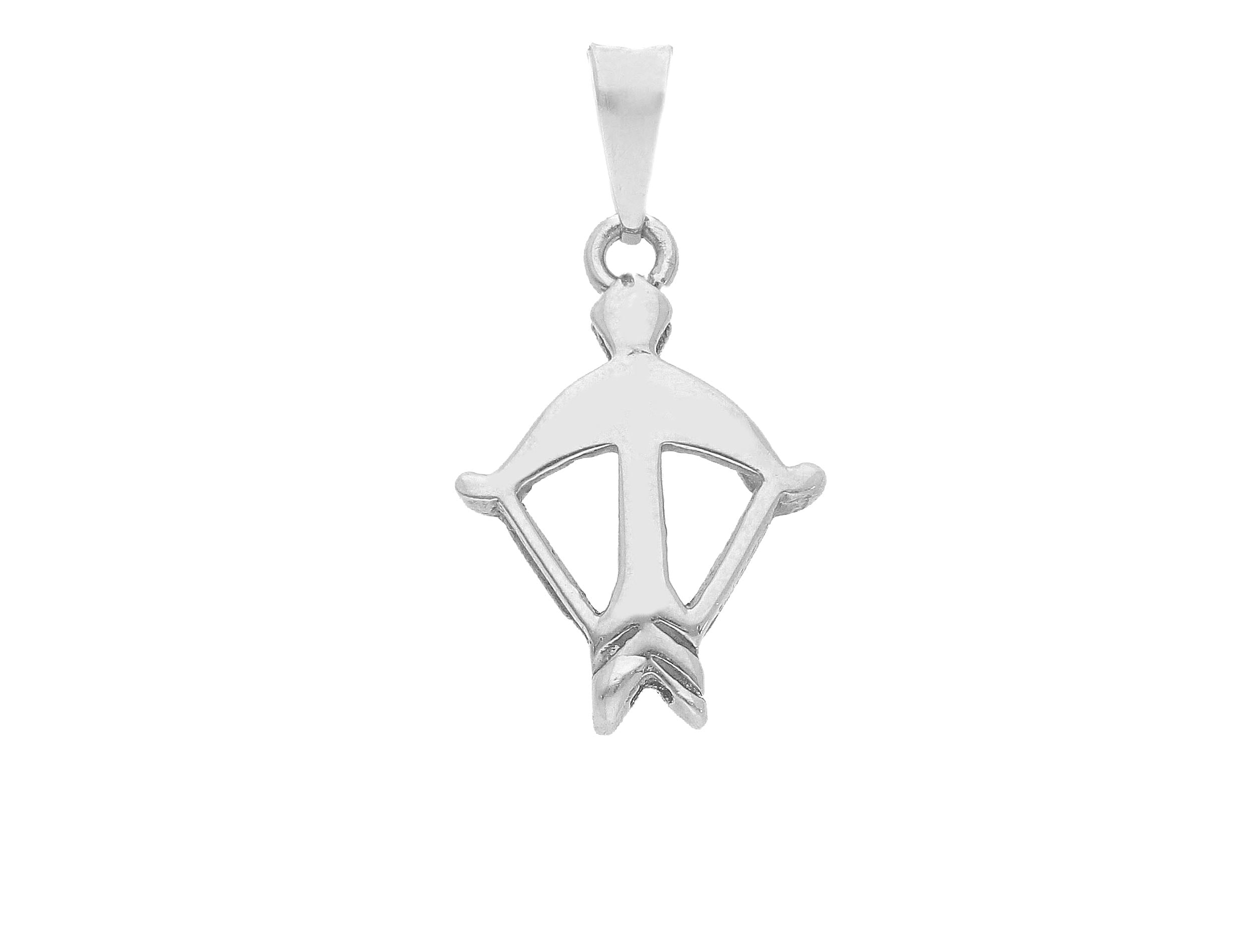 SilberDream Ciondolo Vergine Argento 925 - Gioiello Zodiacale, 2.5cm, Con Moschettone