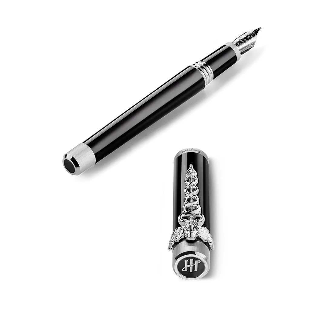 Montegrappa Penna Stilografica Zero Caduceus IP Palladio