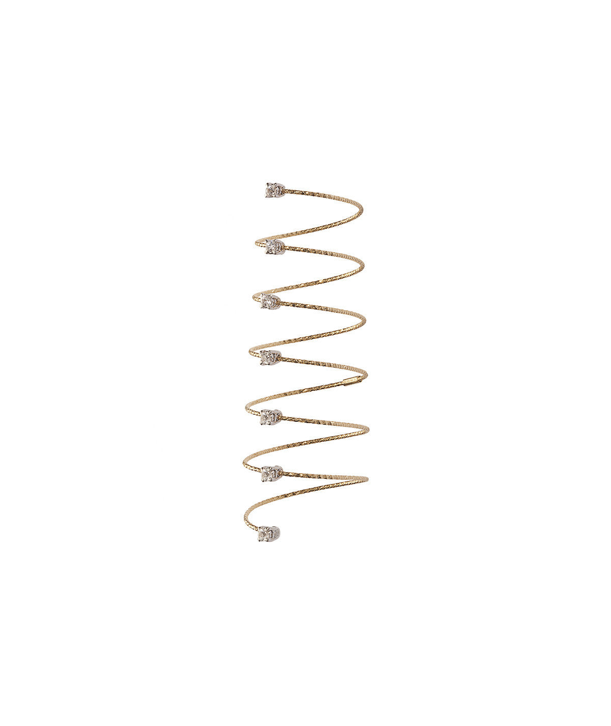 MagicWire Andromeda Anello Spirale Oro Giallo e Diamanti 38-AS-GD-01