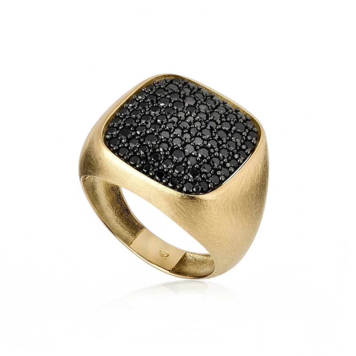 Quaglia Anello WOW Luxury Oro Giallo e Diamanti Neri H396