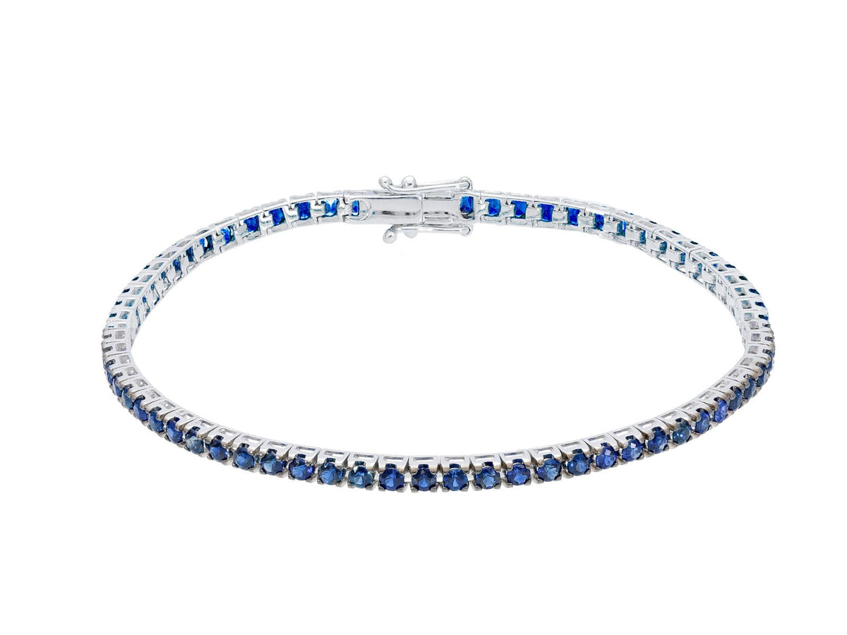 Maiocchi Milano Tennis Bracelet Sapphires ct. 3.20