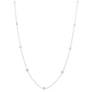  White Gold Necklace with Interspersed Diamonds 0.32 ct