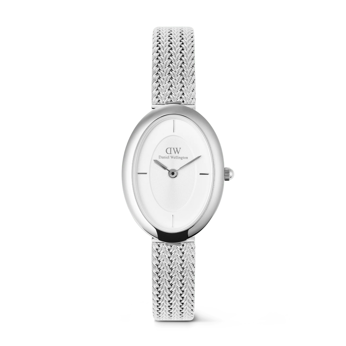 Daniel Wellington Juliette Braided Mesh White Sunray Silver
