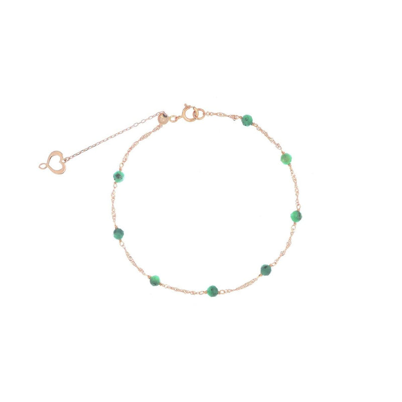  Maman et Sophie bracelet in 18kt rose gold with emeralds BPPTASM
