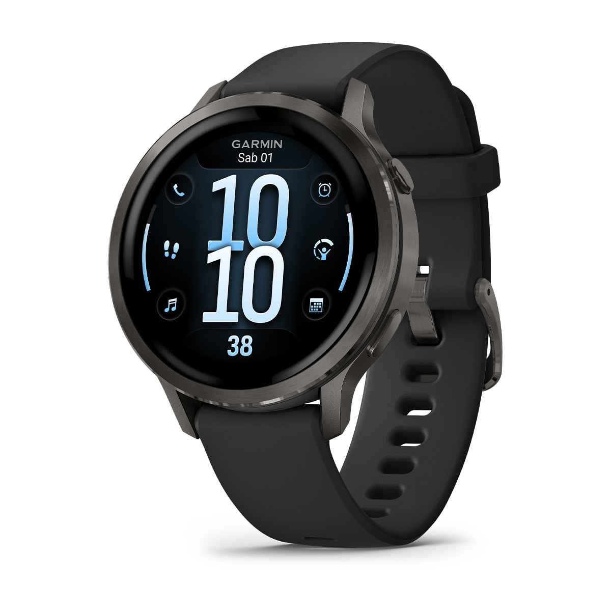 Garmin Venu 4 Slate 41 MM Cinturino Silicone Black