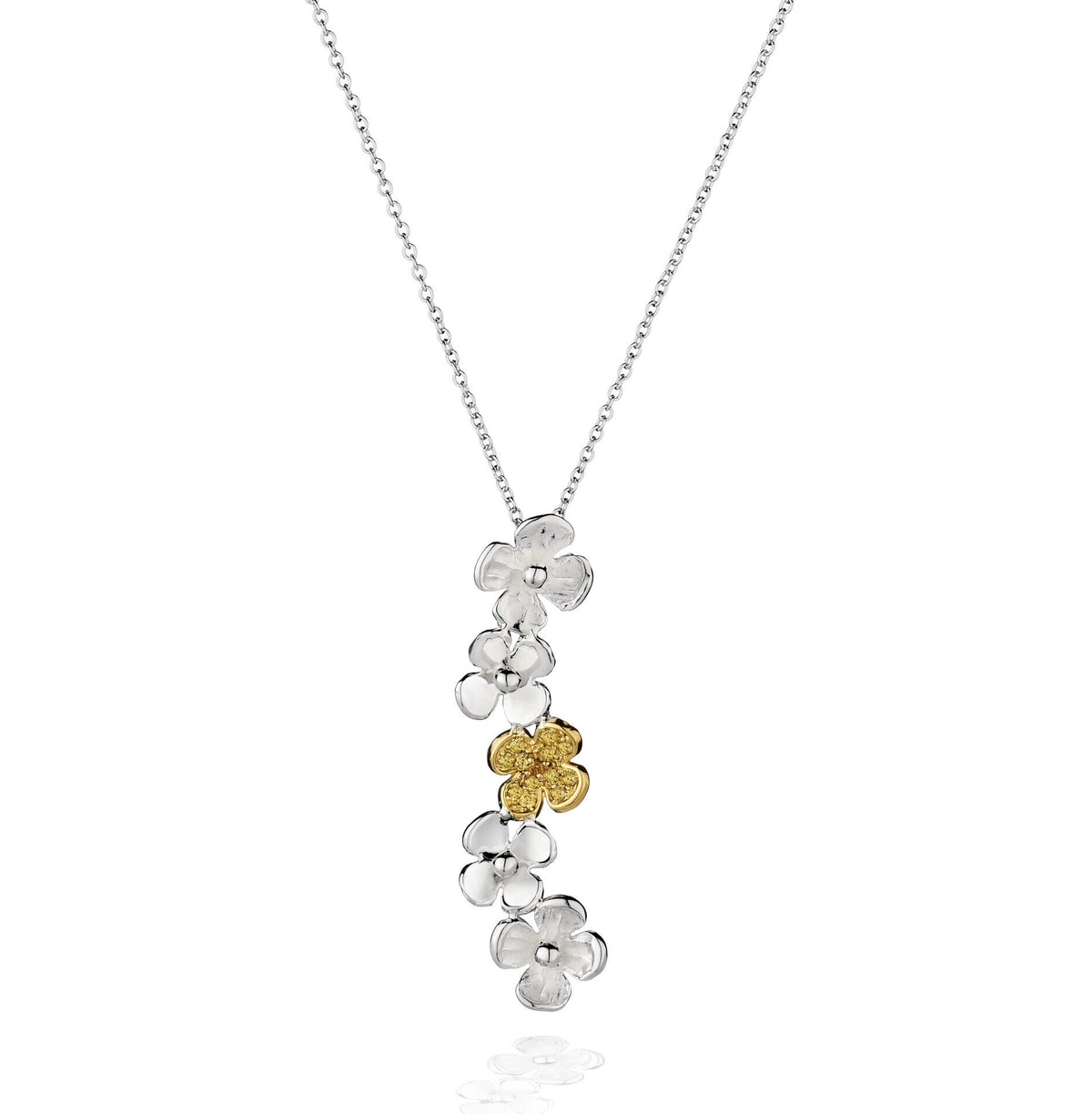 Quaglia Collier Anima Argento Oro Giallo e Zaffiri Gialli B009.A/5.ZG_Co_AO