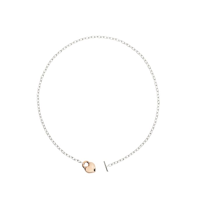 Dodo Rondelle Necklace Gold Silver DCC2008-RONDE-VERAG