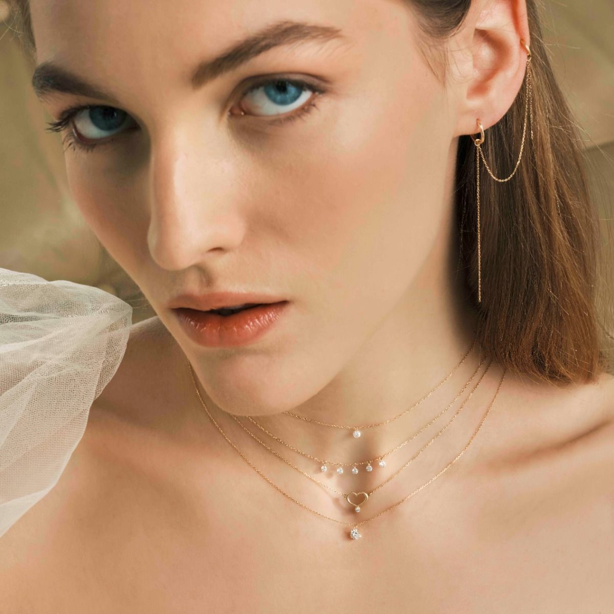 Maman et Sophie Heart Necklace 18KT Gold