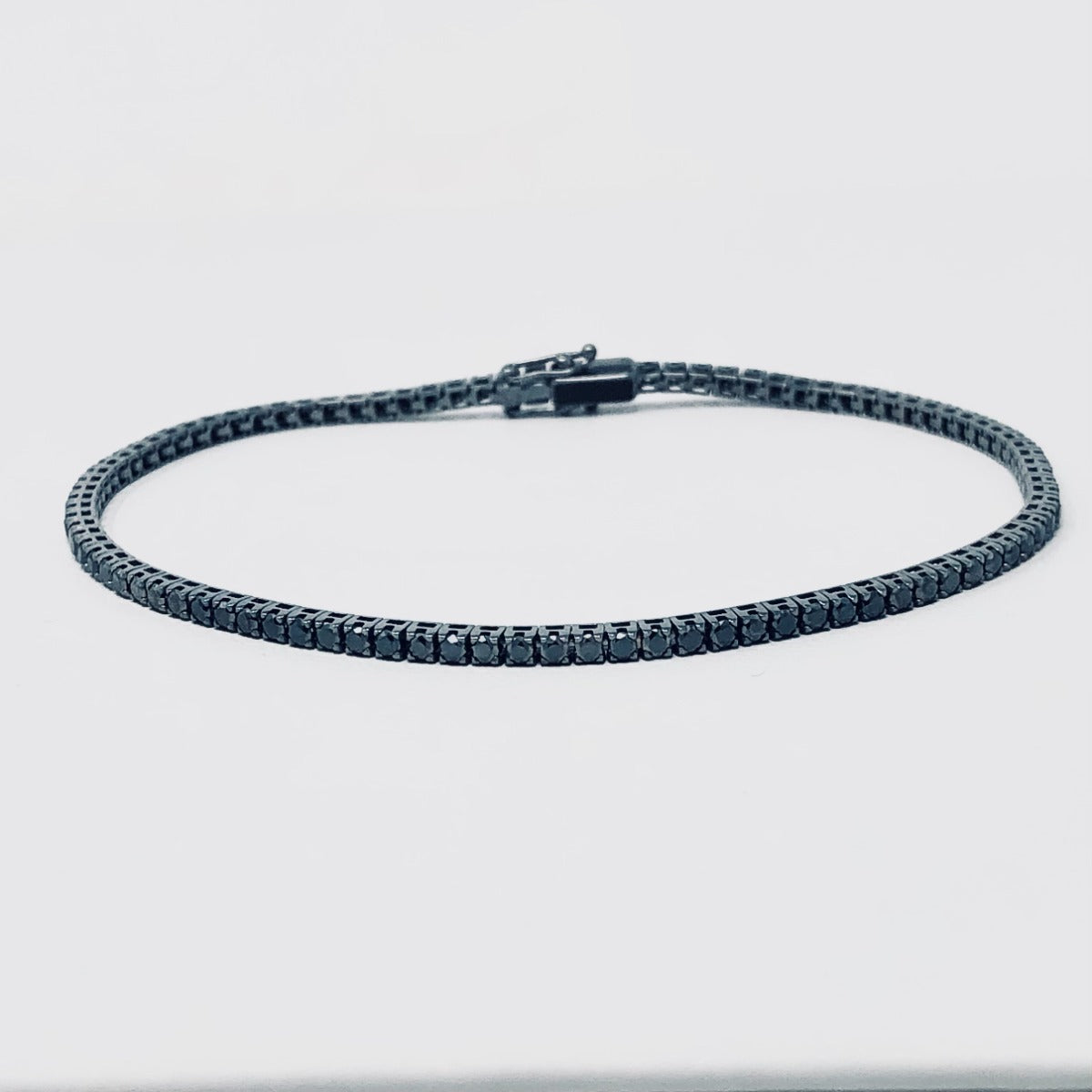 Bracciale tennis Diamanti Black ct.2,65