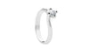  Freelight Solitaire Ring in White Gold and Diamond 0.83 Ct F VVS2