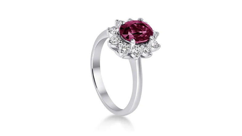  Freelight Ring in White Gold and Ruby