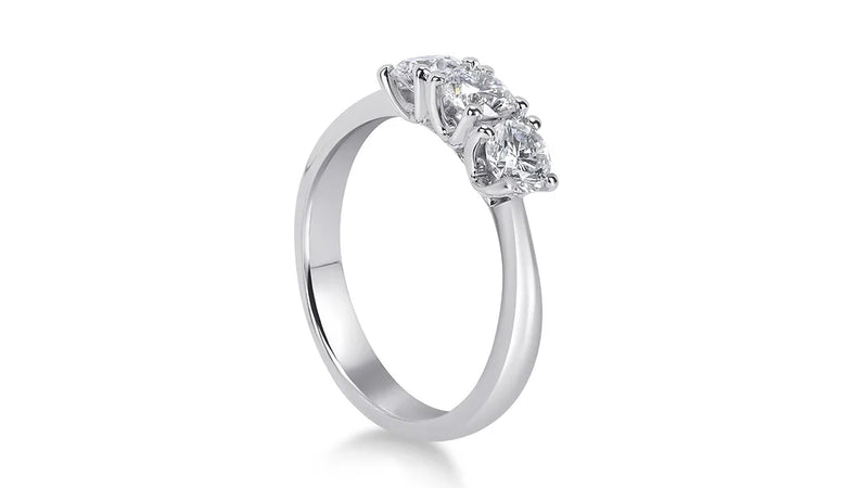  Freelight Trilogy Ring in White Gold and Diamond 1.23 Ct F VS