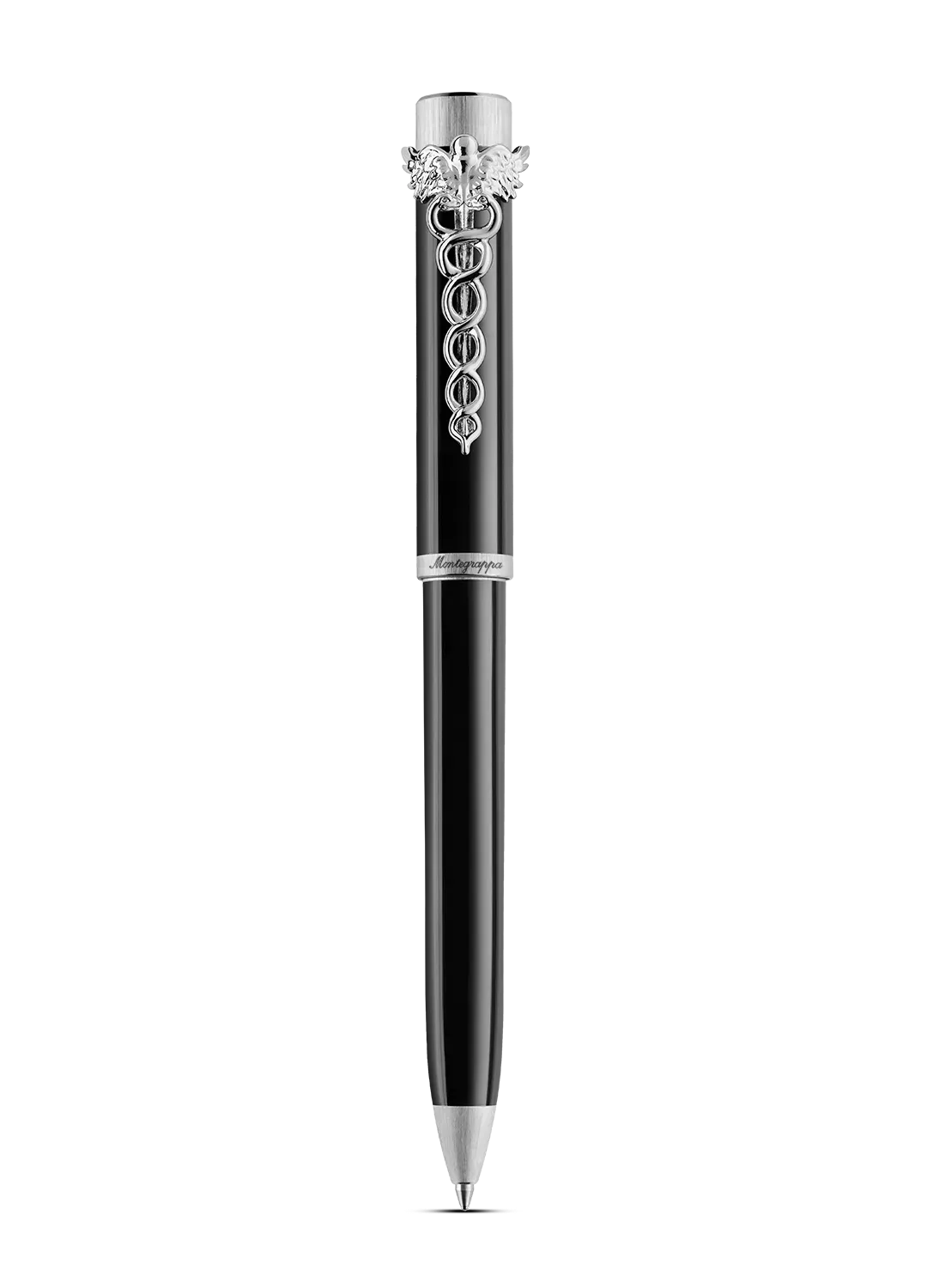 Montegrappa Penna a Sfera Zero Caduceus IP Palladio