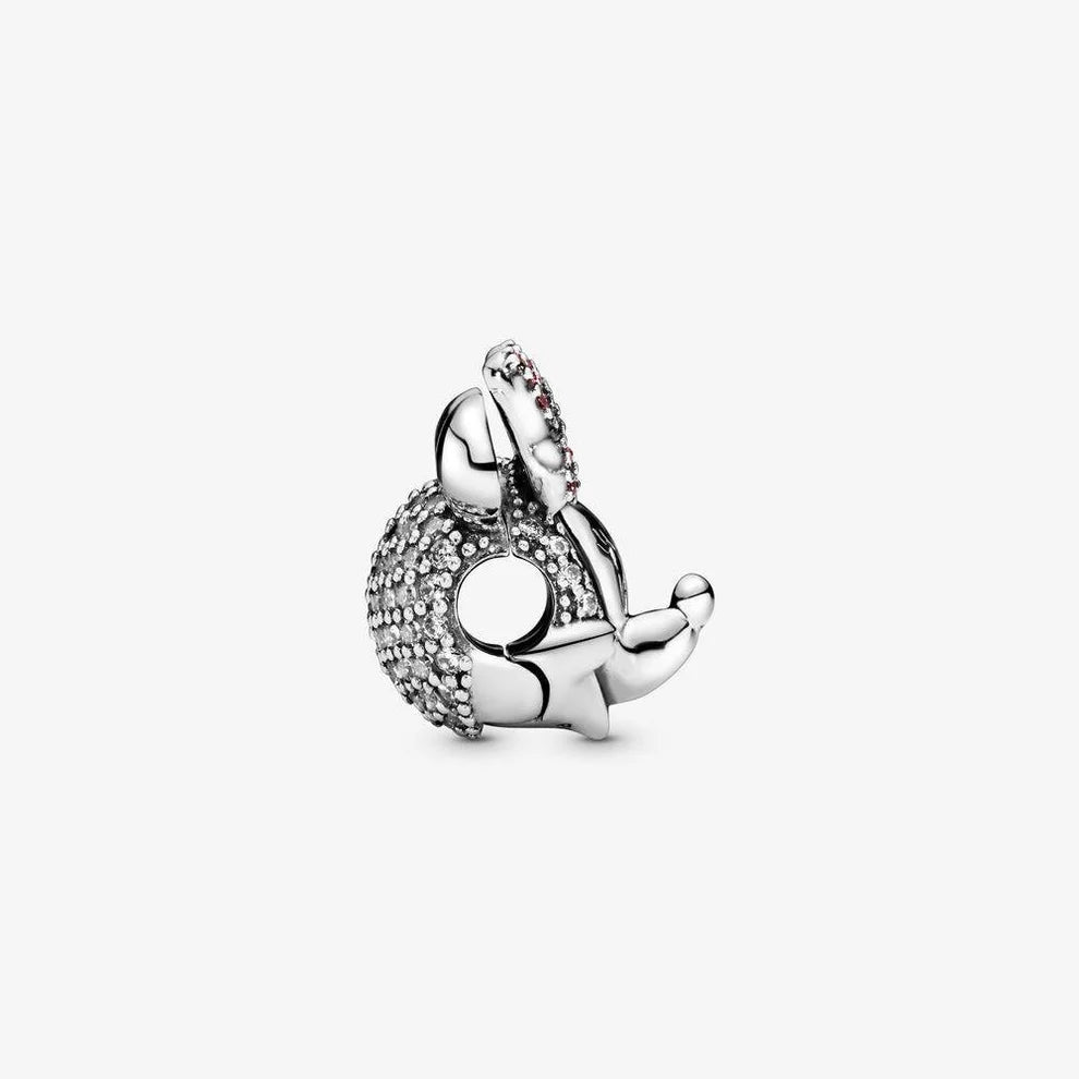 Pandora Clip Minnie With Pink Bow and Pavé 797496CZS