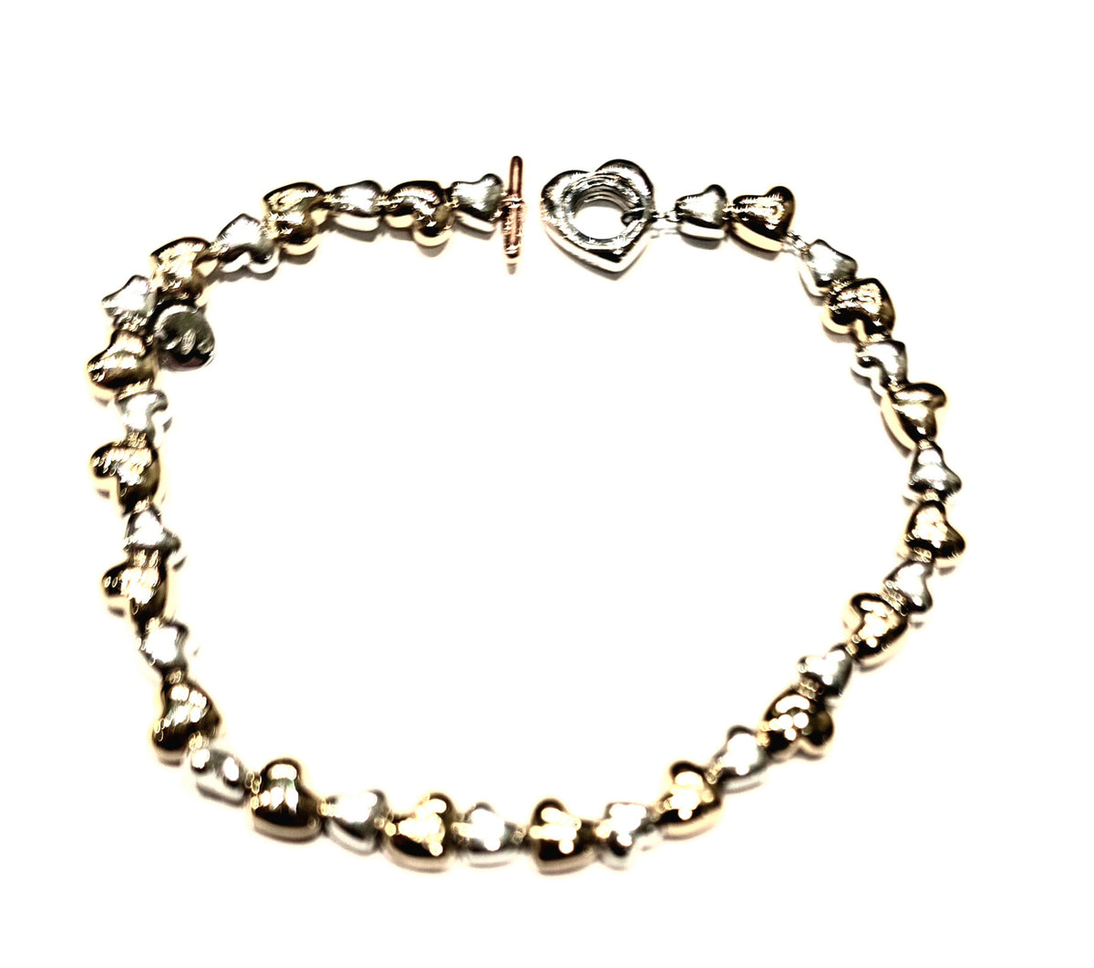 Dodo Bracciale Cuore Argento 925 e Argento e oro Giallo