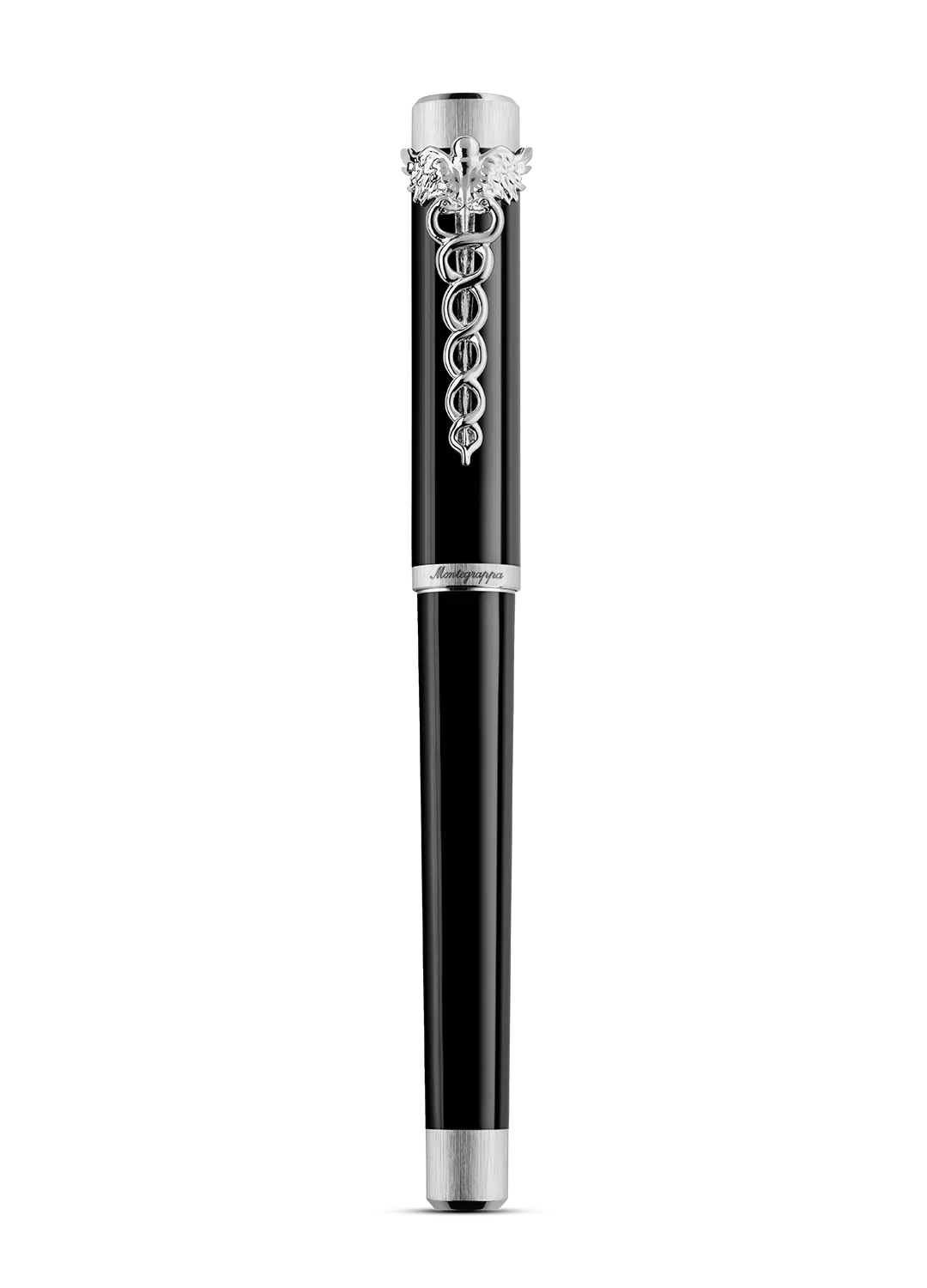Montegrappa Penna Stilografica Zero Caduceus IP Palladio