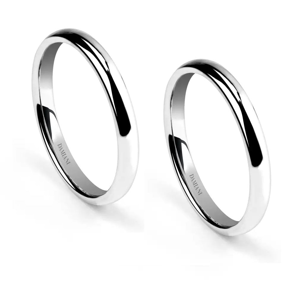 Jewels 24 Fede E Amore Orologi Damiani Fede Nuziale VEROAMORE In Oro Bianco  2,7 Mm