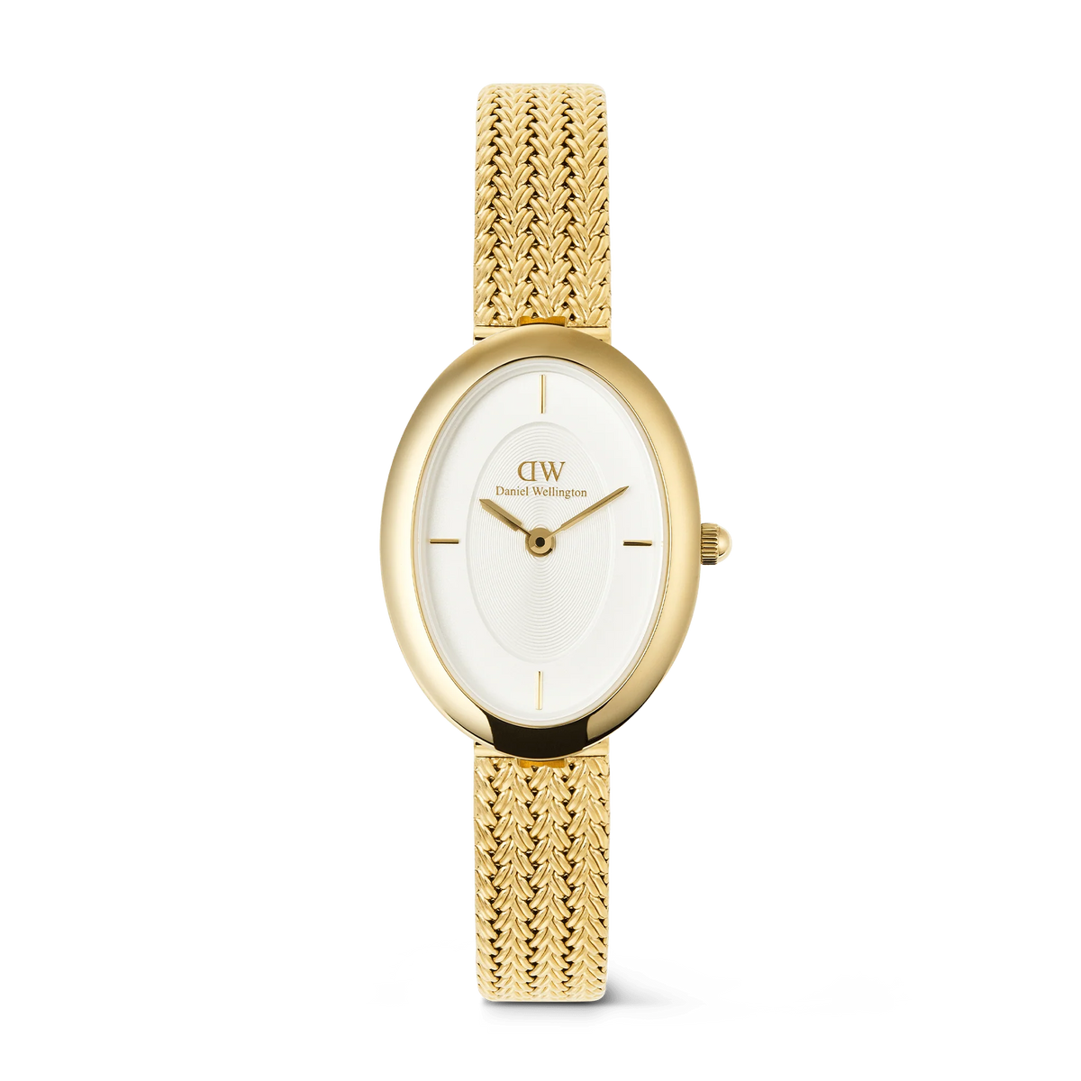 Daniel Wellington Juliette Braided Mesh White Sunray Gold